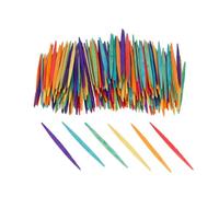 INNSPIRO Bastoncini piatti mix colori 65 mm. 250u., in legno, per artigianato, decorazioni, creare costruzioni.