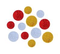 INNSPIRO Cerchi pretagliati in EVA adesivo con glitter diam. 42 mm. 32 mm. 30u., ideale per artigianato con bambini, decorazioni e attività creative