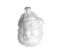 INNSPIRO Ciondolo Faccia Babbo Natale in porex 5x8cm. Borsa da Appendere 10u, Bianco
