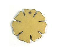 INNSPIRO Ciondolo in legno margherita cerata ocra diam. 25 mm. 50 u. ca.