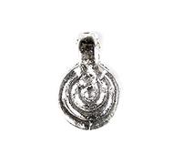 INNSPIRO Ciondolo in metallo zama spirale argento anticato 10 mm. 200 u.