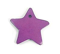 INNSPIRO Ciondolo legno stella cerata viola 30 x 30 mm. 50 u. ca.