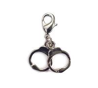 INNSPIRO Ciondolo metallico NICE CHARMS manette con moschettone 11x15mm. 25u., 14x13mm., Metallo, Nessuna pietra preziosa