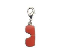 INNSPIRO Ciondolo metallico NICE CHARMS occhiali da sole rosso con moschettone 8x21mm. 25u., 19x18mm., Metallo, Nessuna pietra preziosa