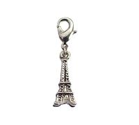 INNSPIRO Ciondolo metallico NICE CHARMS Torre Eiffel con moschettone 8 x 20 mm. 25u., 10x13mm., Metallo, Nessuna pietra preziosa