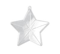 INNSPIRO Ciondolo plexiplast stella 16 x 8 cm, bianco, 16 x 7 cm