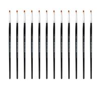 INNSPIRO Confezione da 12 pennelli sintetici piatti n. 0