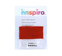 INNSPIRO Cordino in pelle naturale rosso 1,0 mm. 5