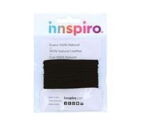 INNSPIRO Cordino pelle naturale nero 1,0 mm. 5 m.