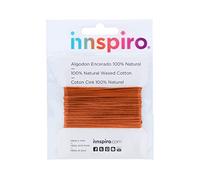 INNSPIRO Cordoncino cotone cerato fine arancione 2,0 mm. 5 m.