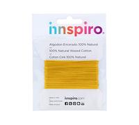 INNSPIRO Cordoncino cotone cerato fine giallo 1,0 mm. 5 m.