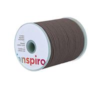 INNSPIRO Cordoncino cotone cerato fine marrone 1,5 mm. 100 m.