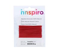 INNSPIRO Cordoncino cotone cerato fine rosso 2,0 mm. 5 m.