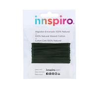 INNSPIRO Cordoncino cotone cerato fine verde oliva 1,5 mm. 5 m.