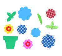 INNSPIRO Fiori e vasi in gomma EVA 35 m e 52 m, 120 u, multicolore