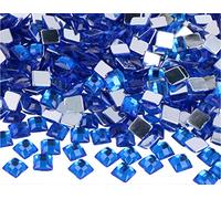 INNSPIRO Gemelli decorativi acrilici quadrati blu 8 x 8 mm. 2000 u.Ca.