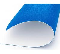 INNSPIRO Gomma EVA blu cielo film glitter fogli 20x30cm.x2mm. 5u.