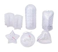 INNSPIRO Maxi Pack 3 Forme plastica Trasparente per Appendere 2 Parti 24u, 0