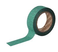 INNSPIRO Nastro masking tape glitter verde 15 mm x 6,5 m. Serie Glitter