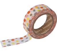 INNSPIRO Nastro masking tape Washi garabatos 15 mm x 10 m. Serie floreale