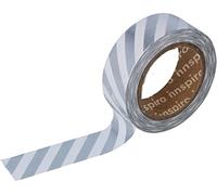 INNSPIRO Nastro masking tape Washi lamina argento 15 mm x 10 m. Serie metallo