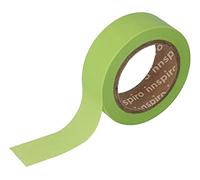 INNSPIRO Nastro masking tape Washi verde pistacchio 15 mm x 10 m. Serie liscia di base