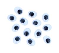 INNSPIRO Occhi mobili neri autoadesivi ovali 8 x 10 mm. 80 U (97111)