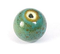 INNSPIRO Perline in ceramica disco blu diam. 21 x 9 mm. 100 u.