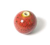 INNSPIRO Perline in ceramica palla rossa diam. 18 mm. 100 u.