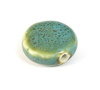 INNSPIRO Perline in ceramica quadrata blu 17 x 17 x 7 mm. 100 U.