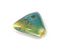INNSPIRO Perline in ceramica triangolo blu 16 x 14 mm. 100 u.