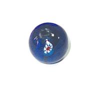 INNSPIRO Perline in vetro con disegno trasparente blu navy diam. 1,8 cm. 500 g. 85