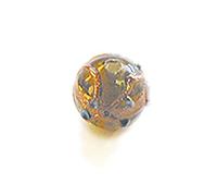 INNSPIRO Perline in vetro con rilievo trasparente ambra diam. 1,2 cm. 500 g. 135