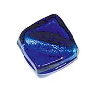 INNSPIRO Perline in vetro quadrato trasparente blu navy 3 x 3,2 cm. 500 g. 38 u. ca.
