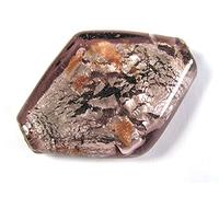 INNSPIRO Perline in vetro rombo trasparente rosa 3,4 x 2,5 x 0,8 cm. 500 g 46 u. ca.