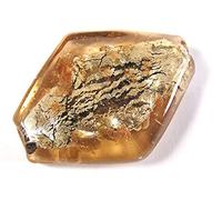 INNSPIRO Perline in vetro trasparente ambrato 3,4 x 2,5 x 0,8 cm. 500 g. 46