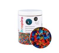 INNSPIRO Roccia di vetro rotondo trasparente miscela 2,3 mm. 500 g. ca. N9