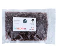 INNSPIRO Rocciaia di vetro rotondo argento viola 3,8 mm. 500 g. Borsa Per creare bracciali e collane, ideale per artigianato e gioielli con bambini. Perline seme.