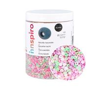 INNSPIRO Rocciaia di vetro rotondo perlato miscela 2,3 mm. 500 g. ca. N9