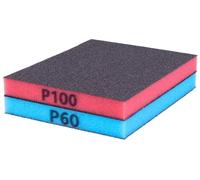 INNSPIRO Set 2 spugne abrasive super flessibili grana fine-100 e medio-60 12x10x1,2 cm.