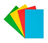 INNSPIRO Set 4 fogli in gomma EVA basic 20 x 30 cm x1 mm, assortimento di colori, 20 x 30 cm