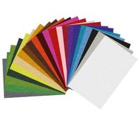 INNSPIRO Set di 22 pellicole feltro acrilico assortito colori 20 x 30 cm. x1 mm. 160 g/m2