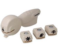 INNSPIRO Set fustellatrice a cassetta punch con 4 cartucce natale 16 mm, punzonatrici per scrapbooking, fai da te, creazione di biglietti