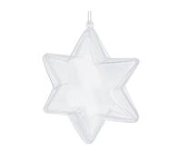 INNSPIRO Stella in plastica trasparente per appendere 2 parti 10,5 cm.