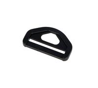 INNSPIRO Velox Anello Fibbia D Triangolare Plastica Nero 38,5 mm. 5u., per applicazioni di abbigliamento, tra cui borse, cinture, cinghie, zaini e altri progetti di pelletteria.