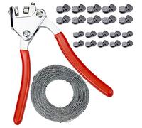 Inntek Set di pinze di sicurezza, strumento di tenuta antifurto con 40 guarnizioni rotonde e filo di sicurezza da 30 m, fino a 10 mm di diametro