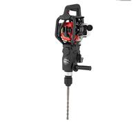 innytund Martello demolitore a benzina, 2 stroke, 32,6 CC, martello scalpello a benzina, martello demolitore per calcestruzzo, con 3 punte per trapano, 1 scalpello a punta e scalpello a punta