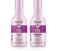 INOAR Pos Progress set per capelli dopo il trattamento lisciante alla cheratina e la nanoplastica 2x250 ml