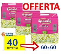 Inodorina 60x60 - FIORI di CAMPO Tappetini Assorbenti per cani da 40 fino 160 pz