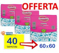Inodorina 60x60 - NEUTRO - Tappetini Assorbenti per cani da 40 fino a 160 pezzi